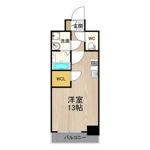 1R Mansion in Nippombashi - Osaka-shi Naniwa-ku Floorplan