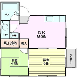 2DK Apartment in Matsushima - Edogawa-ku Floorplan