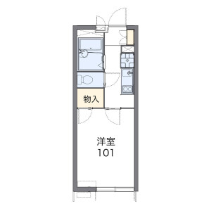 1K Mansion in Kamitoda - Toda-shi Floorplan