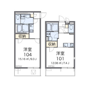 1K Mansion in Tsuruse higashi - Fujimi-shi Floorplan