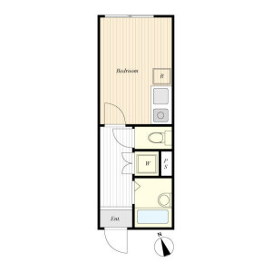1R Apartment in Bunka - Sumida-ku Floorplan