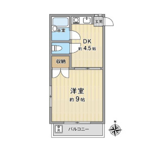 1DK Apartment in Asagayakita - Suginami-ku Floorplan
