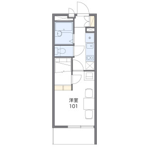 1K Apartment in Mamedocho - Yokohama-shi Kohoku-ku Floorplan