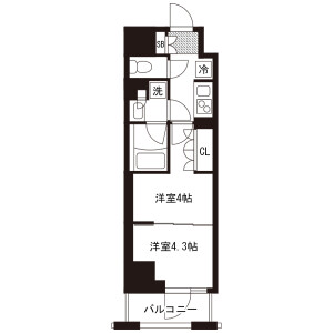 2K Mansion in Chitose - Sumida-ku Floorplan