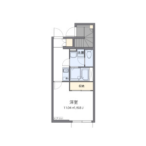 1K Apartment in Nakamachi - Kodaira-shi Floorplan