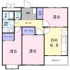 3DK Apartment to Rent in Kawasaki-shi Miyamae-ku Floorplan