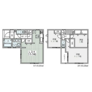 3LDK House in Aichi - Ginowan-shi Floorplan