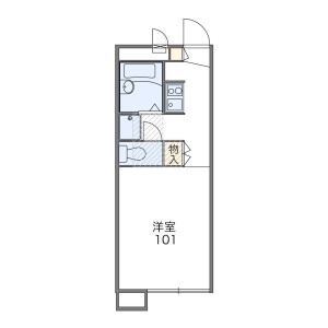 1K Apartment in Enokigaoka - Yokohama-shi Aoba-ku Floorplan