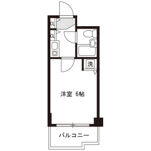 1K Mansion in Kokuryocho - Chofu-shi Floorplan