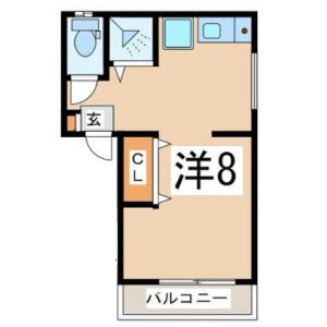 1R Apartment in Maganecho - Yokohama-shi Minami-ku Floorplan