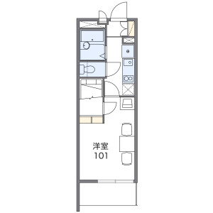 1K Mansion in Nakashinkai - Higashiosaka-shi Floorplan
