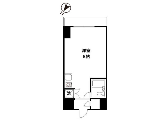 1R Apartment to Buy in Matsudo-shi Floorplan