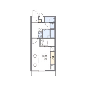 1K Mansion in Ishihama - Chita-gun Higashiura-cho Floorplan