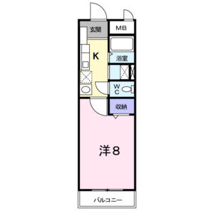 1K Mansion in Ebisucho - Kyoto-shi Shimogyo-ku Floorplan