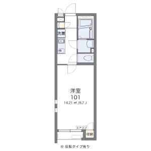 1K Apartment in Chuo - Edogawa-ku Floorplan