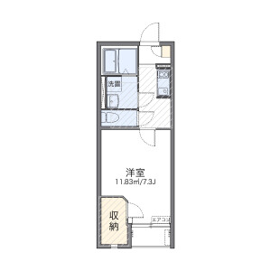 1K Apartment in Nakanarusawacho - Hitachi-shi Floorplan