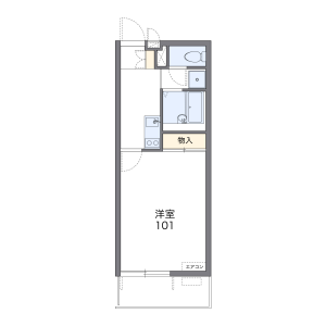1K Mansion in Iizuka - Kawaguchi-shi Floorplan