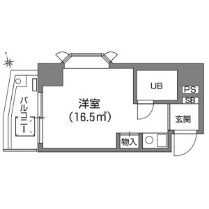 1R Mansion in Kasuga - Bunkyo-ku Floorplan