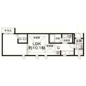 1LDK Apartment in Komazawa - Setagaya-ku Floorplan