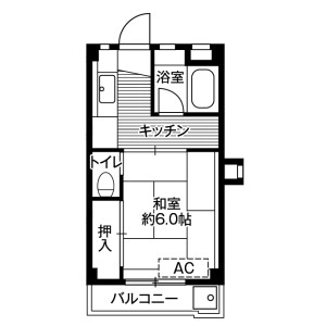 1K Mansion in Sagamino - Zama-shi Floorplan