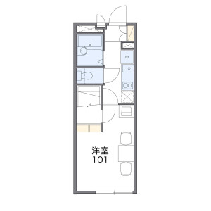 1K Mansion in Kamiaoki - Kawaguchi-shi Floorplan