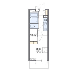 1K Mansion in Sugisakaecho - Nagoya-shi Kita-ku Floorplan
