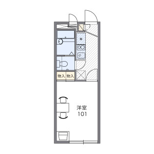 1K Apartment in Wakatakecho - Toyonaka-shi Floorplan
