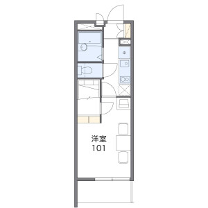 1K Apartment in Higashisakasai - Kashiwa-shi Floorplan