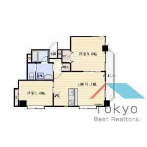 2LDK Mansion in Koenjiminami - Suginami-ku Floorplan