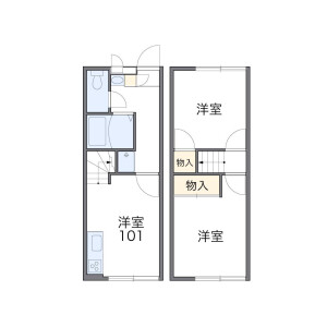 2DK Apartment in Sakuragi - Chiba-shi Wakaba-ku Floorplan
