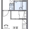 奈良市出租中的1K公寓 房屋格局