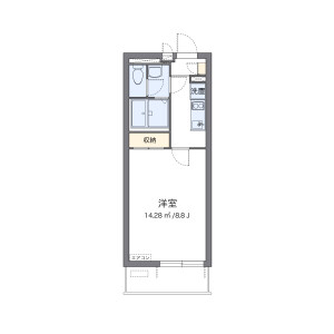1K Mansion in Kozancho - Saitama-shi Urawa-ku Floorplan