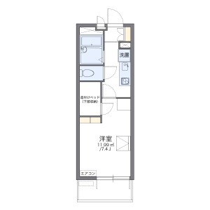 1K Mansion in Higashiyamacho - Nagoya-shi Moriyama-ku Floorplan