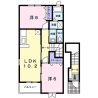2LDK Apartment to Rent in Hadano-shi Floorplan