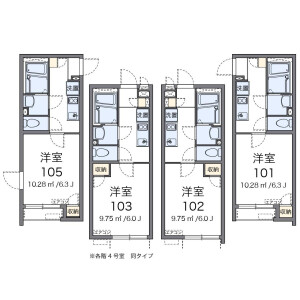 1K Apartment in Minamitanaka - Nerima-ku Floorplan