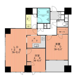 2LDK Mansion in Ebisuminami - Shibuya-ku Floorplan
