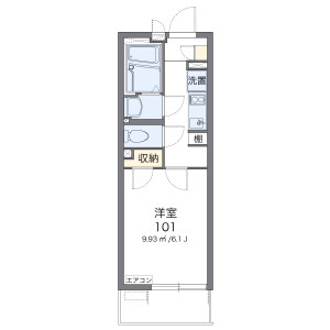 1K Mansion in Hommachihigashi - Saitama-shi Chuo-ku Floorplan
