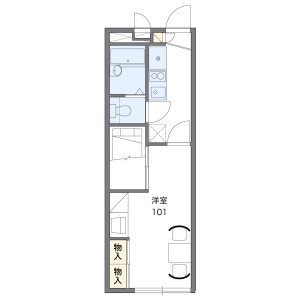 1K Apartment in Mutsuki - Adachi-ku Floorplan