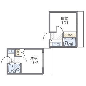 1K Apartment in Haikecho - Nagoya-shi Nakagawa-ku Floorplan