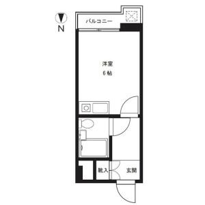 1R Mansion in Kikukawa - Sumida-ku Floorplan