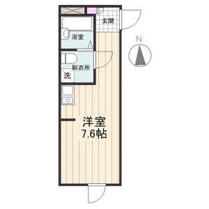 1R Apartment in Senju asahicho - Adachi-ku Floorplan