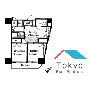 2DK Mansion in Kamiikebukuro - Toshima-ku Floorplan