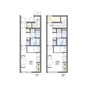 1K Apartment in Misono - Ina-shi Floorplan