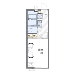 1K Apartment in Shimogino - Atsugi-shi Floorplan