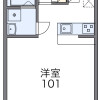 丰岛区出租中的1K公寓 楼层布局