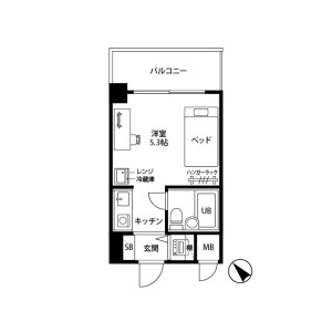 1R Mansion in Kanagawahoncho - Yokohama-shi Kanagawa-ku Floorplan