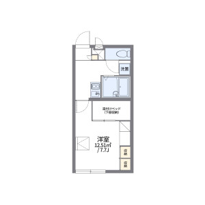 1K Apartment in Sekinemachi - Maebashi-shi Floorplan