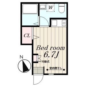 1R Apartment in Minaminagasaki - Toshima-ku Floorplan