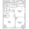 2DK Apartment to Rent in Minato-ku Floorplan