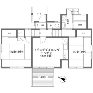 2LDK {building type} in Kitayama(sonota) - Chino-shi Floorplan